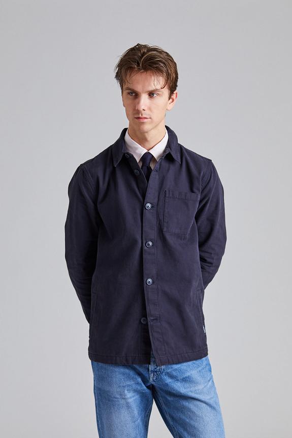 Barbour Washed Overshirt Navy-5