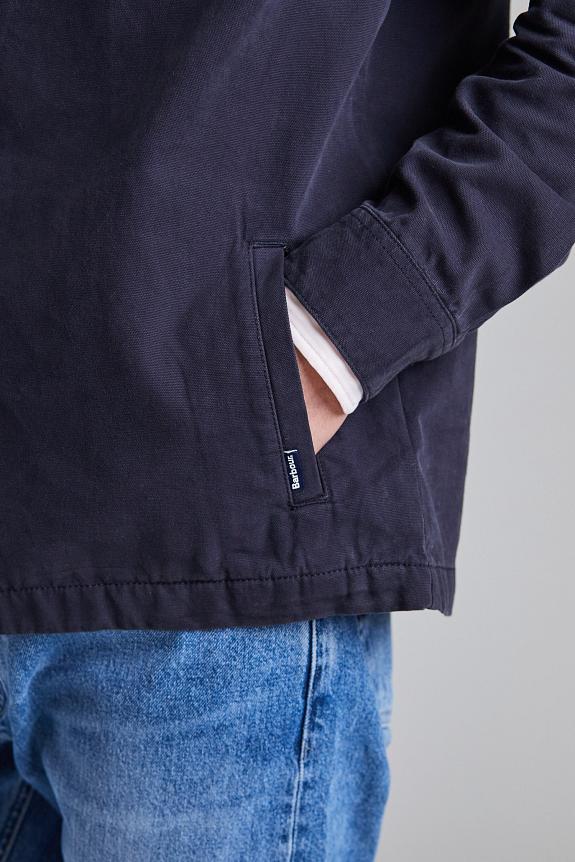 Barbour Washed Overshirt Navy-6