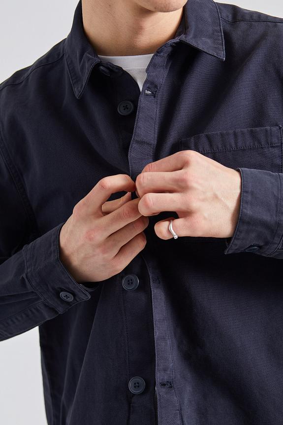 Barbour Washed Overshirt Navy