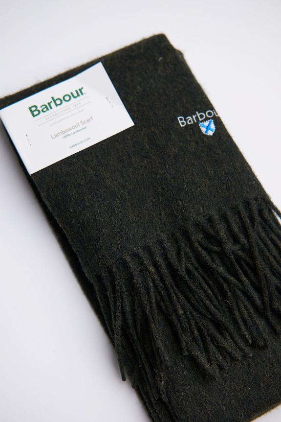 Barbour Plain Lambswool Scarf Woodland Fox-2