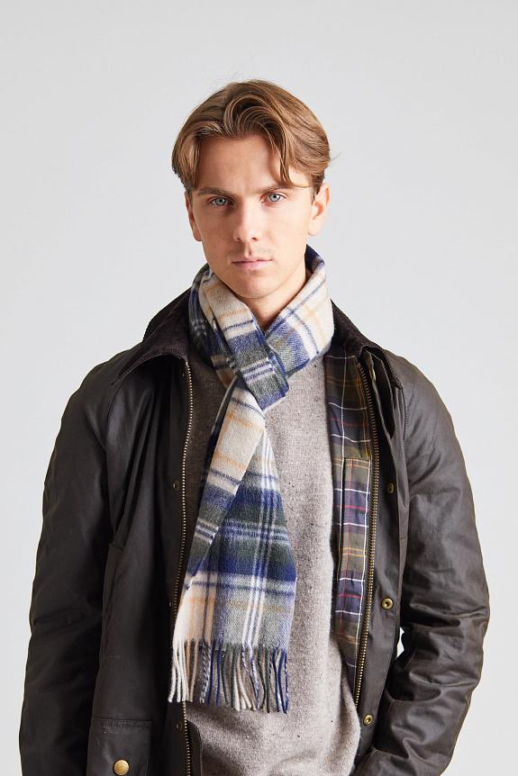 Barbour New Check Scarf Bark-1