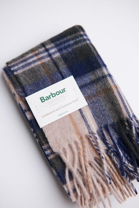 Barbour New Check Scarf Bark-2