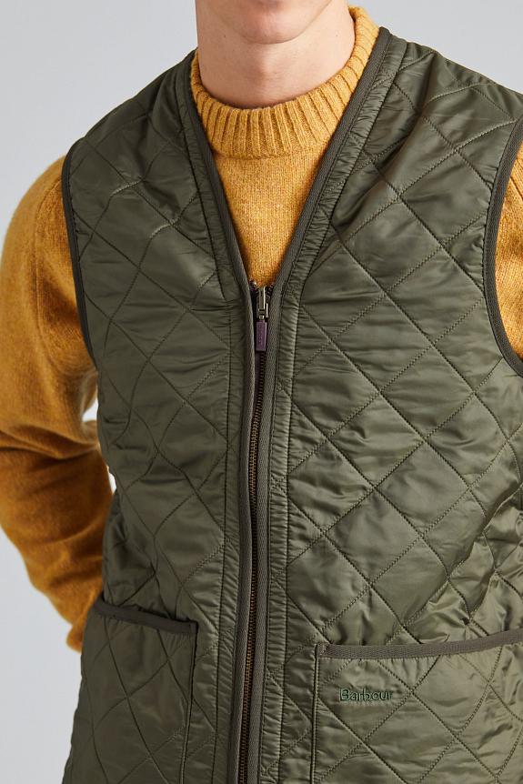 Barbour Polarquilt Waistcoat/Zip-In Liner Olive-4