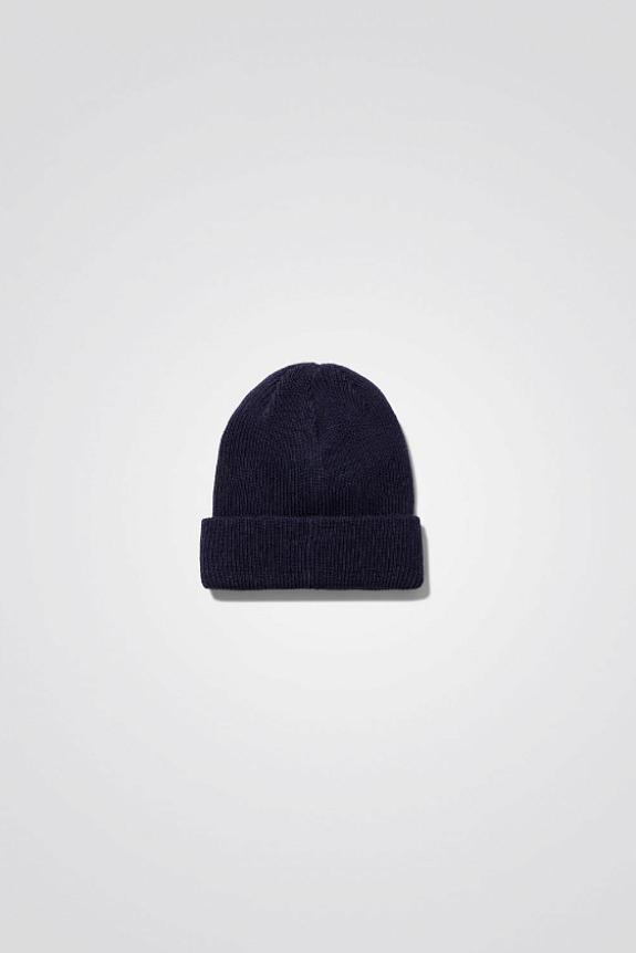 Norse Projects Merino Lambswool Beanie Dark Navy