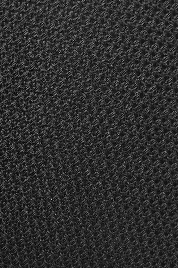 Bigi Fine Silk Grenadine Tie Black-3