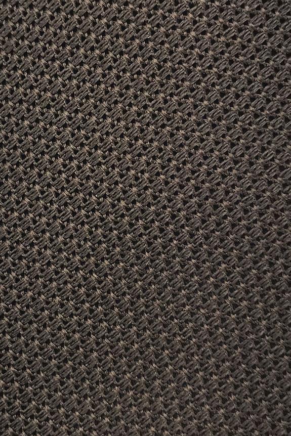 Bigi Fine Silk Grenadine Tie Brown-3