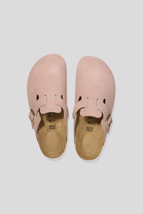 Birkenstock Boston Suede Leather Light Rose-1