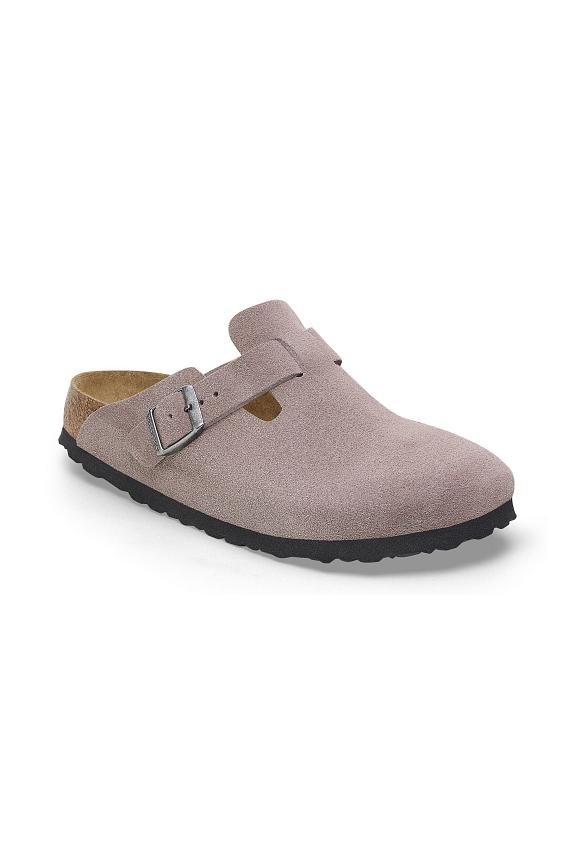 Birkenstock Boston Suede Leather Faded Purple-5