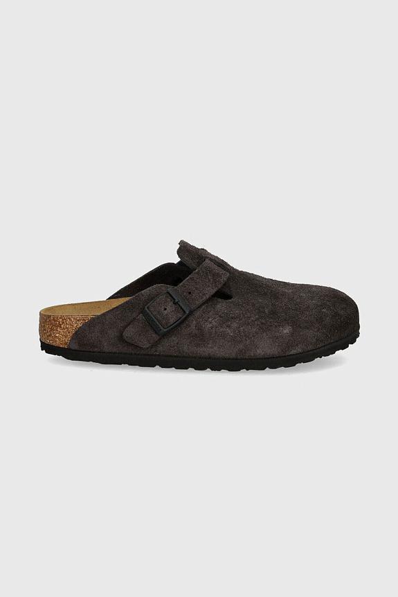 Birkenstock Boston LEVE Velvet Grey-1