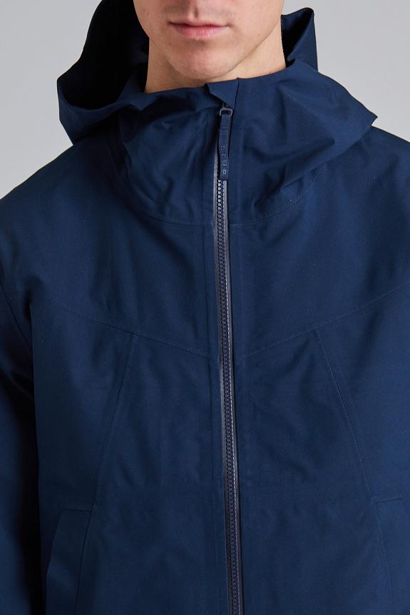 Blæst Helleren Coat Dark Navy-4