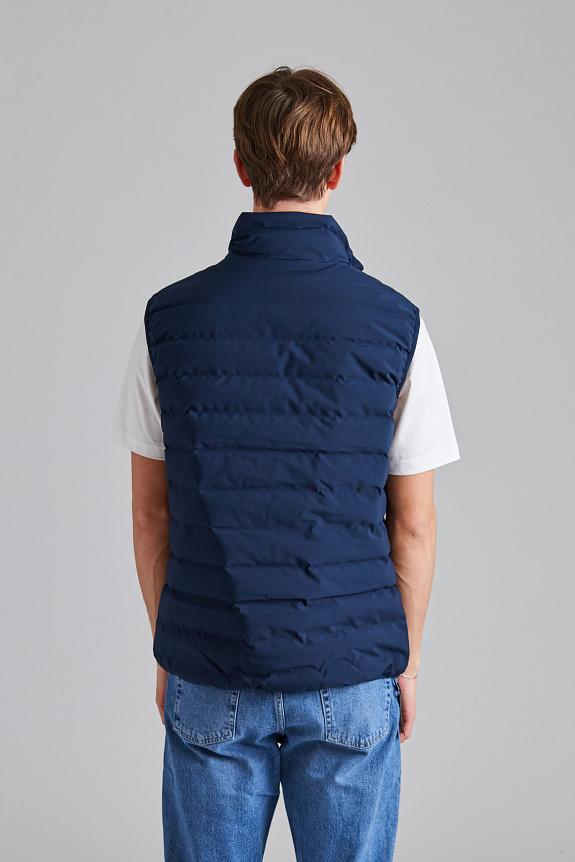 Blæst Emblem Ins Vest Navy-2