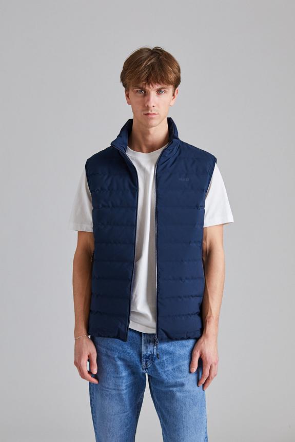 Blæst Emblem Ins Vest Navy-4