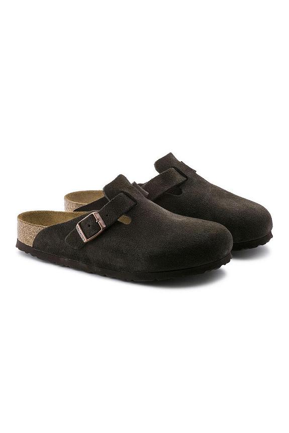 Birkenstock Boston Suede Leather Mocca