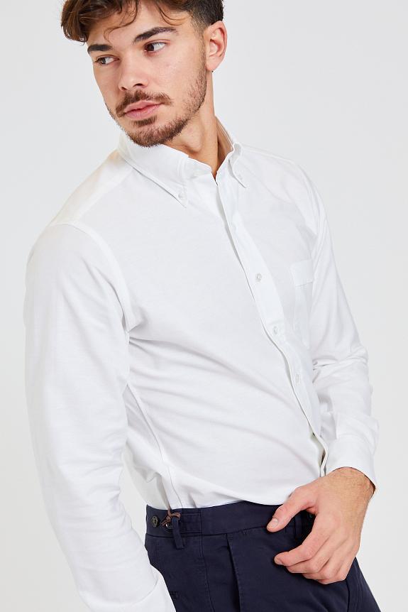 Button Down Oxford Shirt White-1
