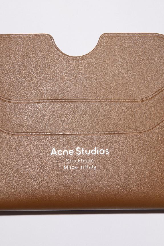 Acne Studios Card Holder Camel Brown FN-UX-SLGS000194-2