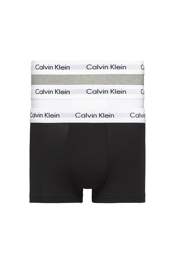 Calvin Klein 3P Low Rise Trunk Black/White/Grey Heather