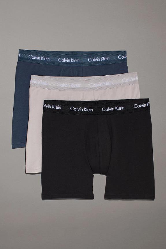 Calvin Klein Boxer Brief 3PK Black/Hemisphere/Blue
