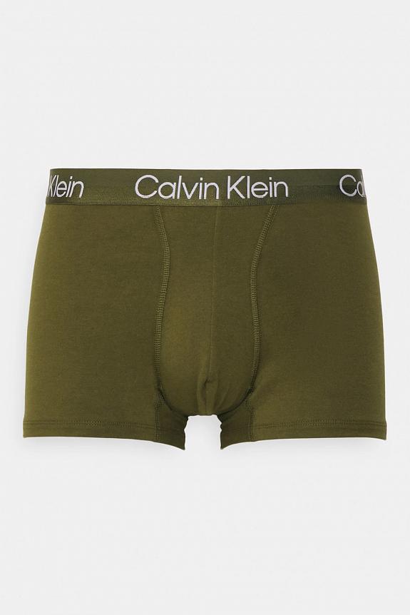 Calvin Klein Trunk 3PK Evergreen/White/Aqua-1