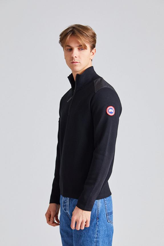 Canada Goose Stormont 1/4 Zip Sweater Black-1