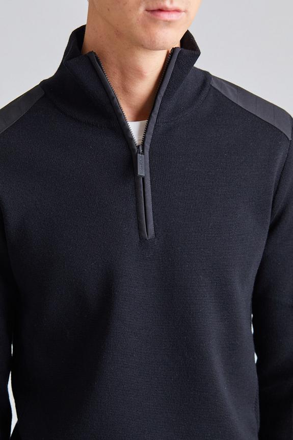 Canada Goose Stormont 1/4 Zip Sweater Black-3
