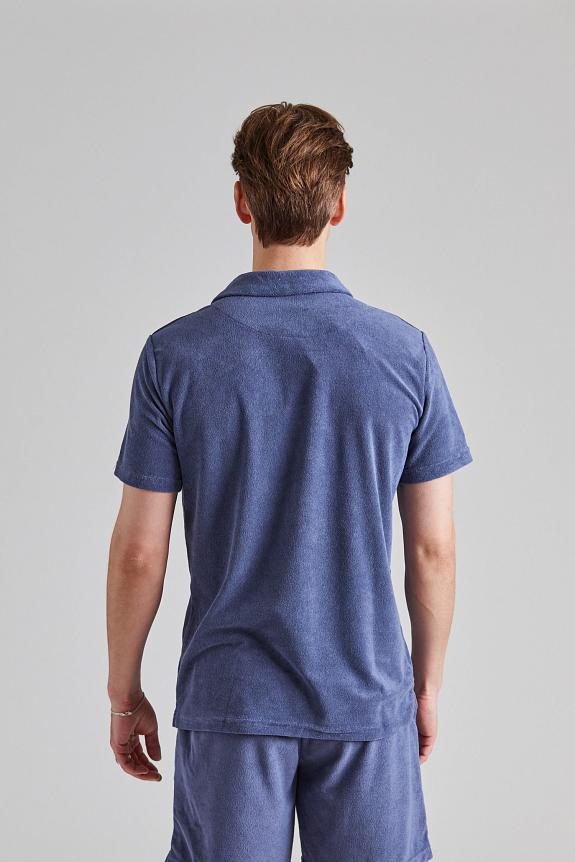 Cermino Riviera Terry Polo Smokey Blue-3
