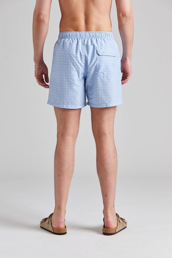 Cermino Classic Swim Shorts Light Blue Small Circle-2