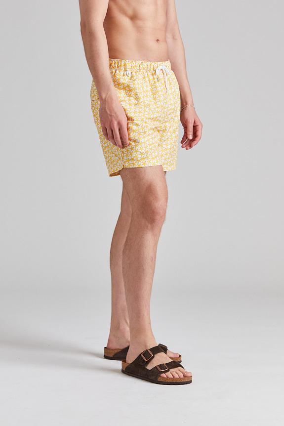 Cermino Classic Swim Shorts Yellow Star-1