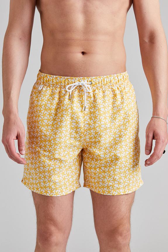 Cermino Classic Swim Shorts Yellow Star-3
