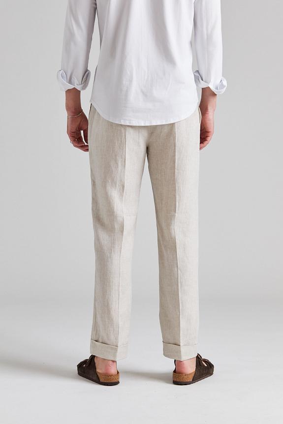 Cermino Linen Pants Beige-2