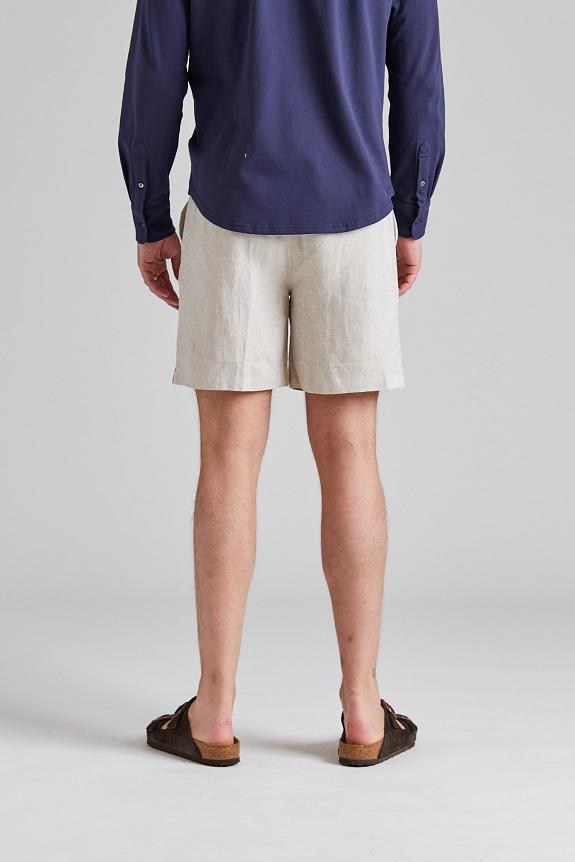 Cermino Linen Shorts Beige-2