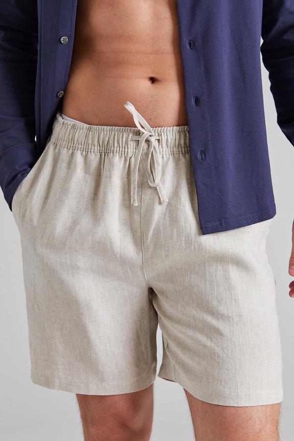 Cermino Linen Shorts Beige-3