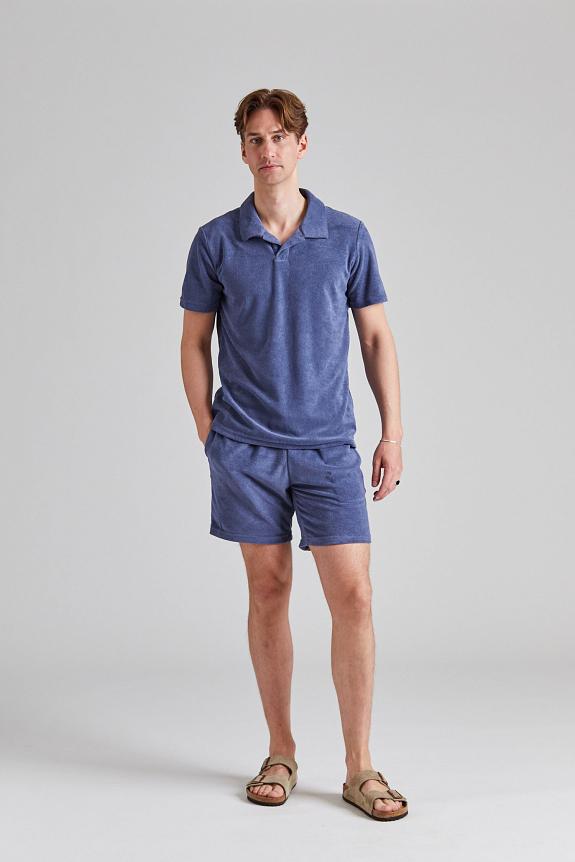Cermino Riviera Terry Polo Smokey Blue