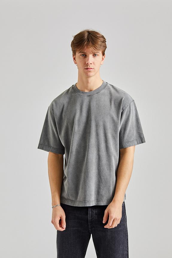 Acne Studios Crew Neck T-shirt - Relaxed Fit Faded Black FN-UX-TSHI000018