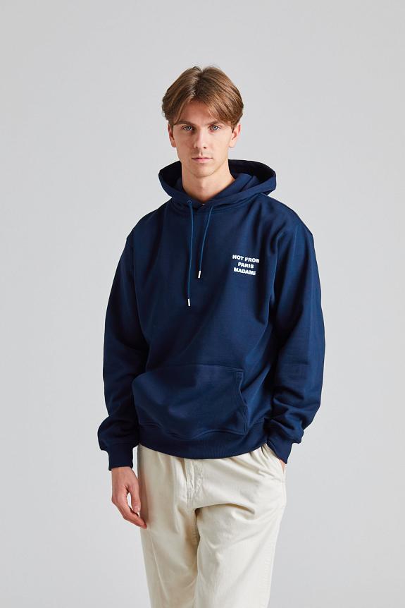 Drôle de Monsieur Le Hoodie Slogan Navy