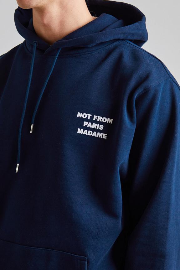 Drôle de Monsieur Le Hoodie Slogan Navy-2