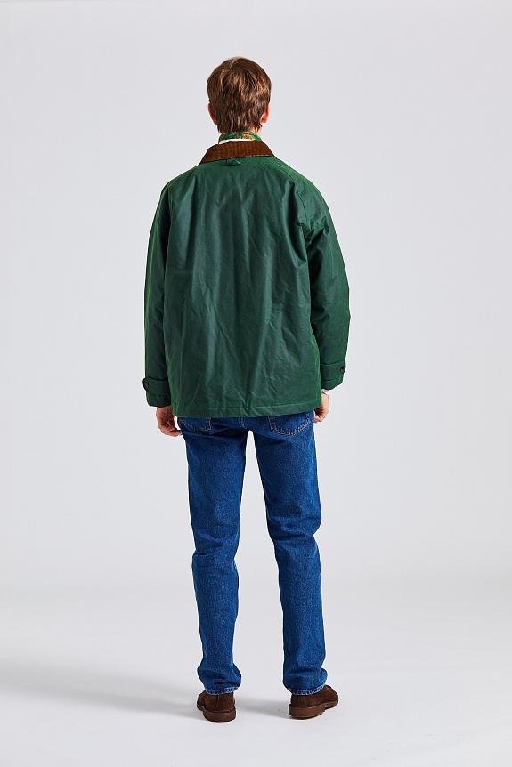 Drakes Waxed Coverall Emerald Green-2