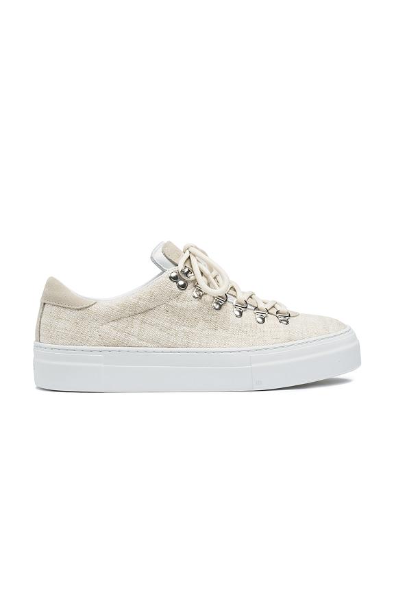 Diemme Marostica Low Platform Natural Linen Fabric