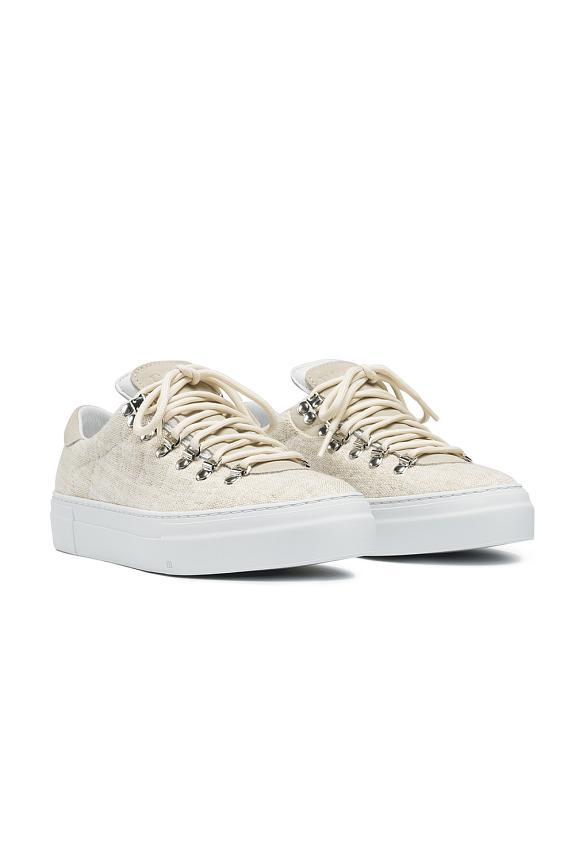 Diemme Marostica Low Platform Natural Linen Fabric-1