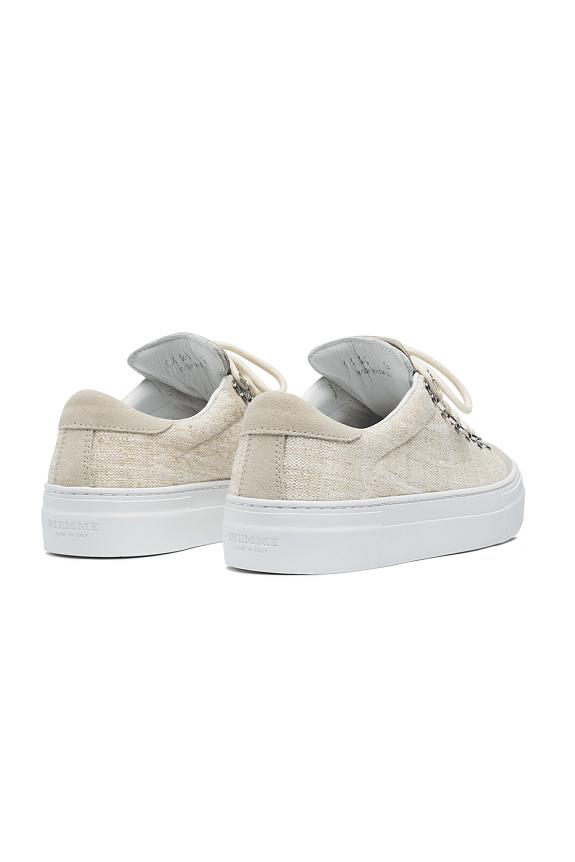 Diemme Marostica Low Platform Natural Linen Fabric-2