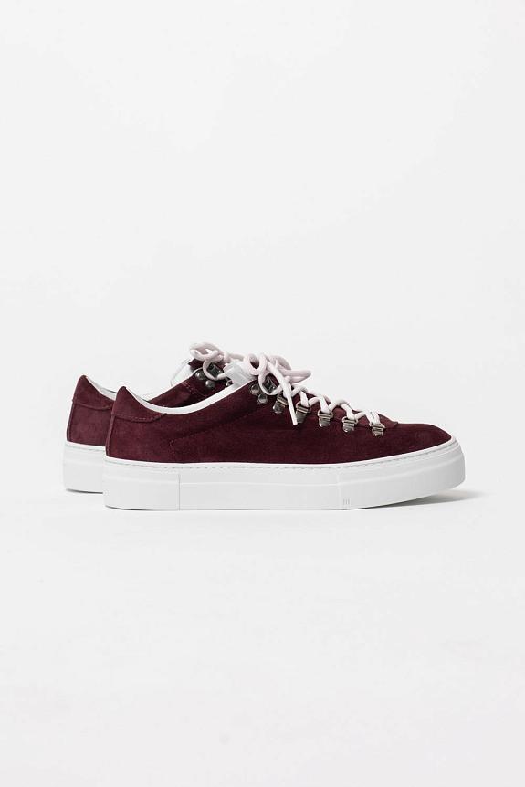 Diemme Marostica Low Platform Dark Cherry Suede