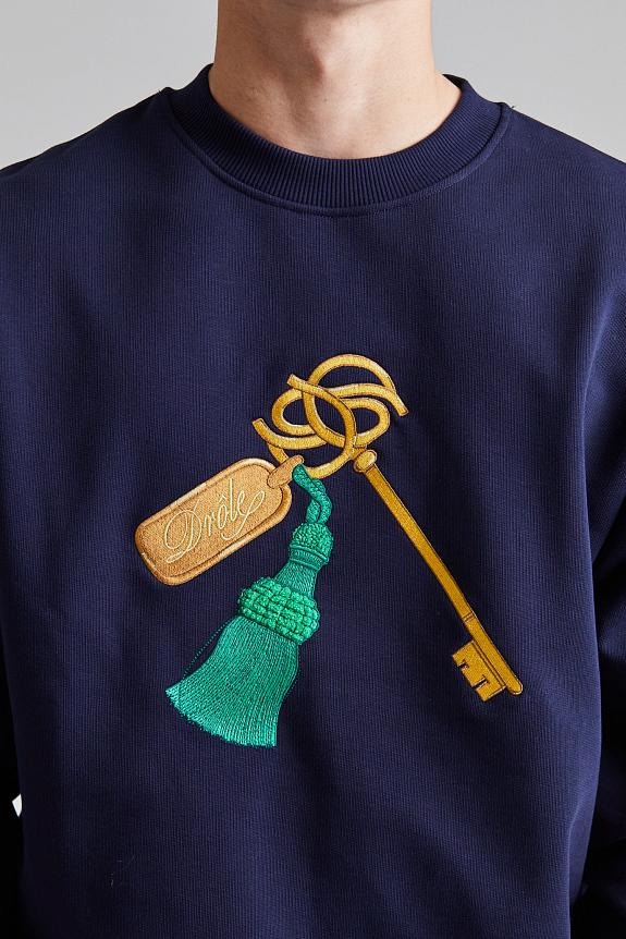 Drôle de Monsieur Le Sweatshirt Clef Navy-3