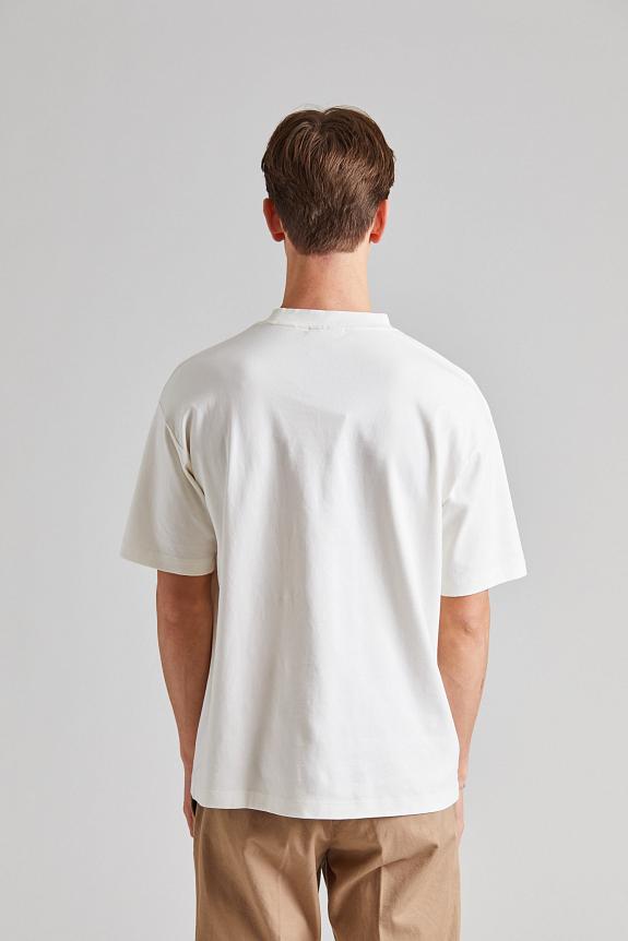 Drôle de Monsieur Le T-Shirt Tennis Court Off White-2