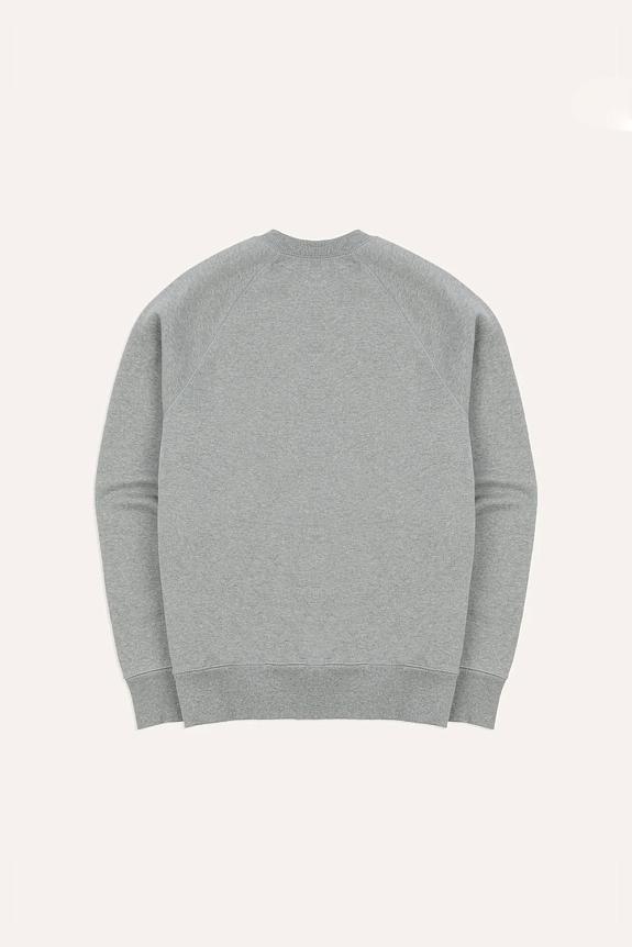 Drakes Brushed Raglan Sweatshirt Grey-9