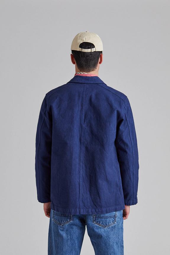 Drakes Duck Cotton Canvas Chore Navy-4