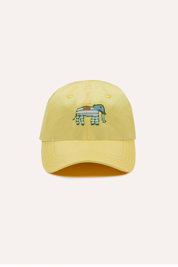 Drakes Elephant Embroidered Baseball Cap Lemon