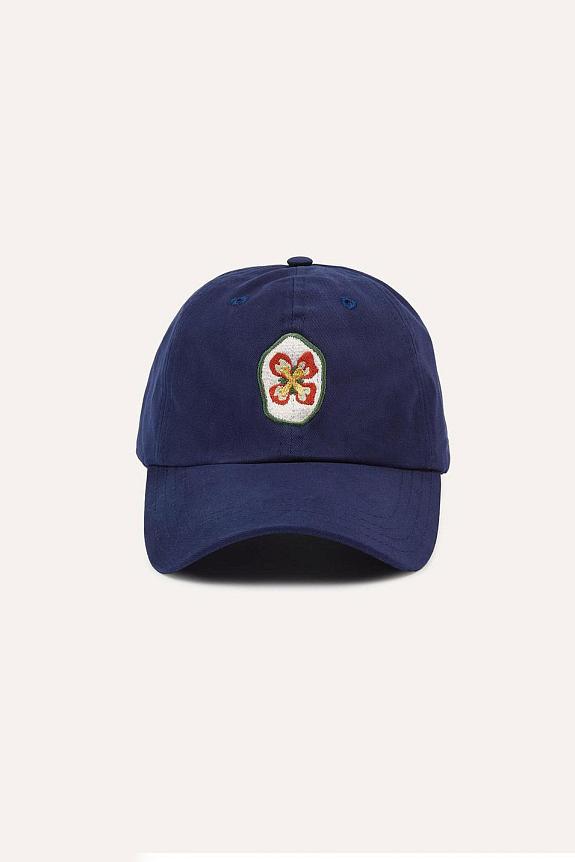 Drakes Petal Flower Baseball Cap Navy