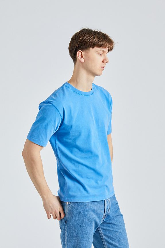 Drakes Washed SS Hiking Tee French Blue