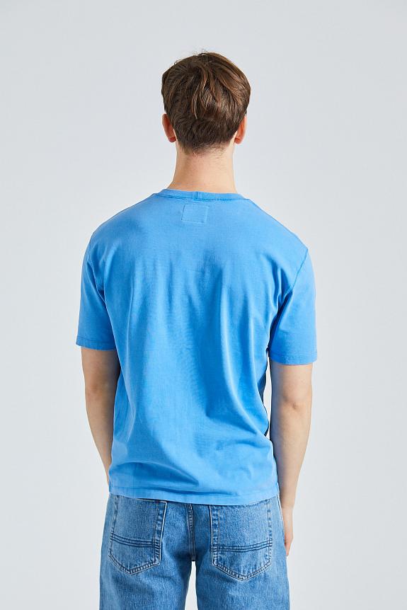 Drakes Washed SS Hiking Tee French Blue