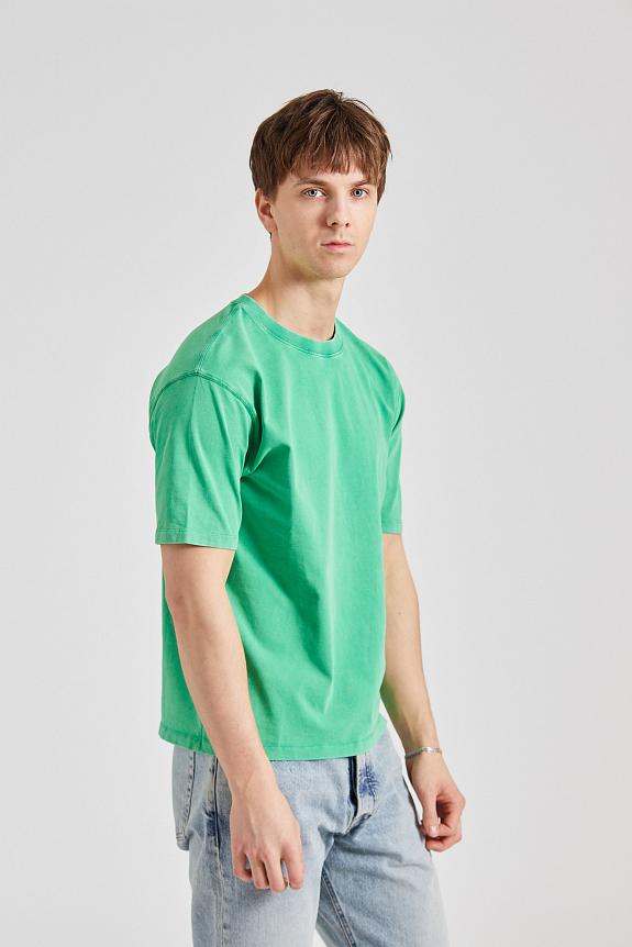 Drakes Washed SS Hiking Tee Green-2
