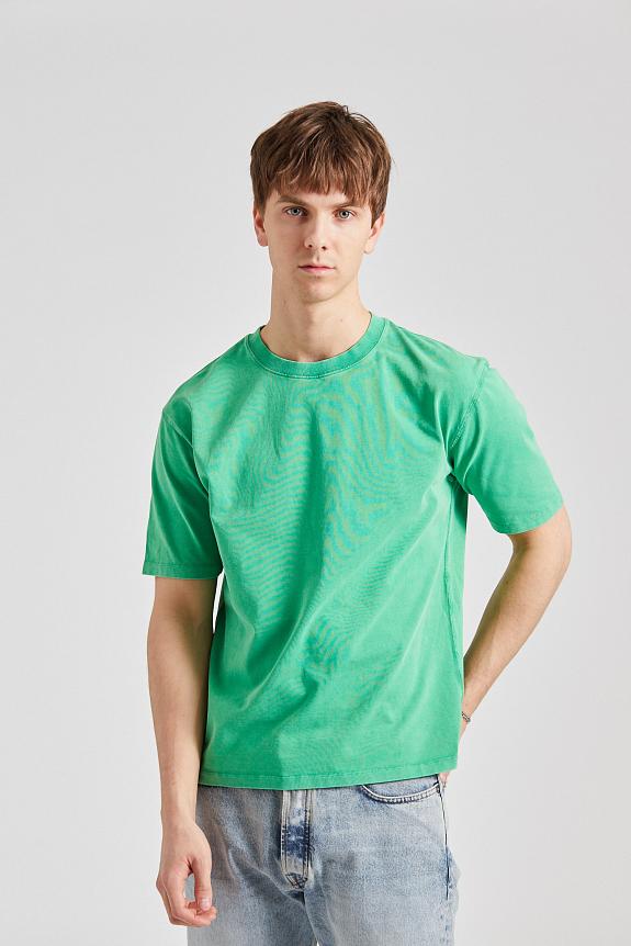 Drakes Washed SS Hiking Tee Green